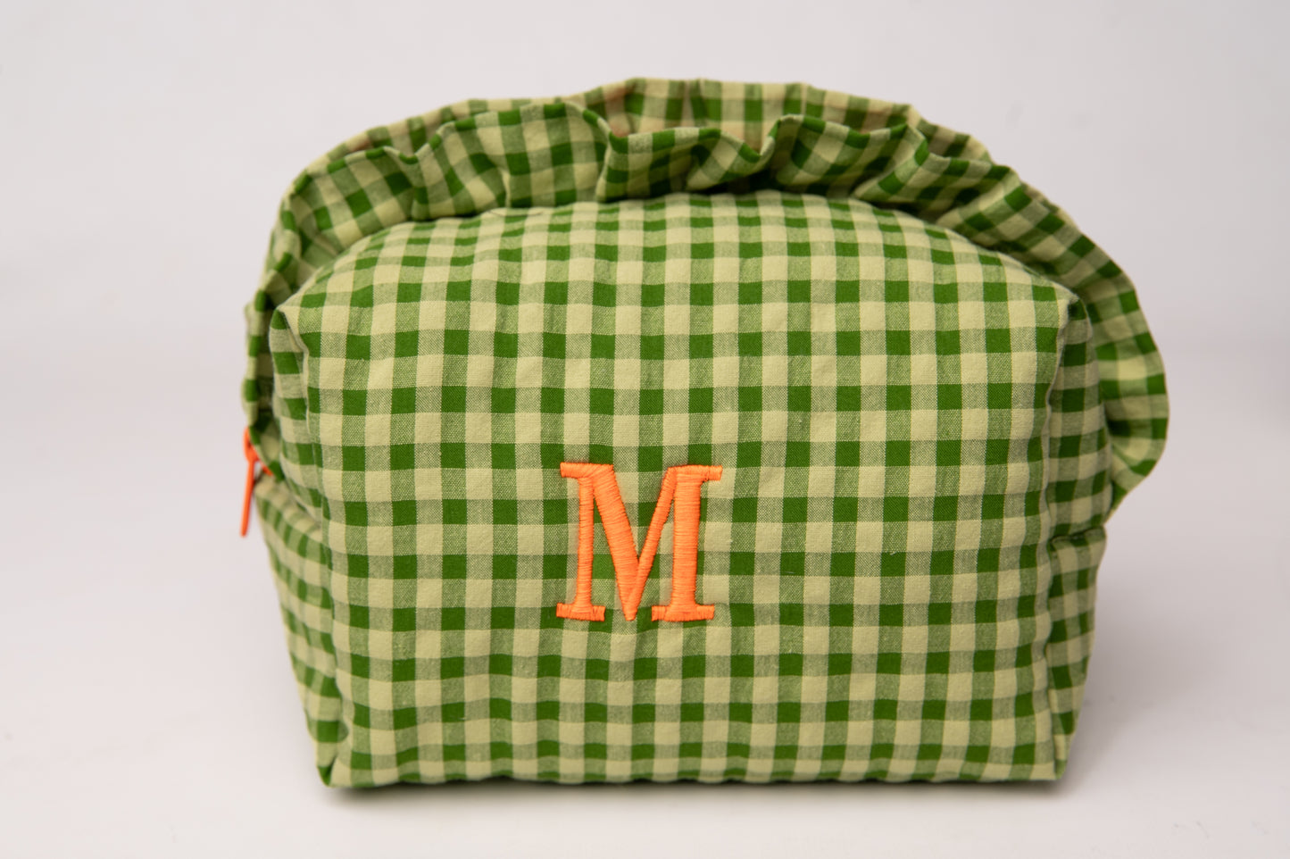 Neceser Vichy Seersucker Volantes Mdm 2731 Matcha Green