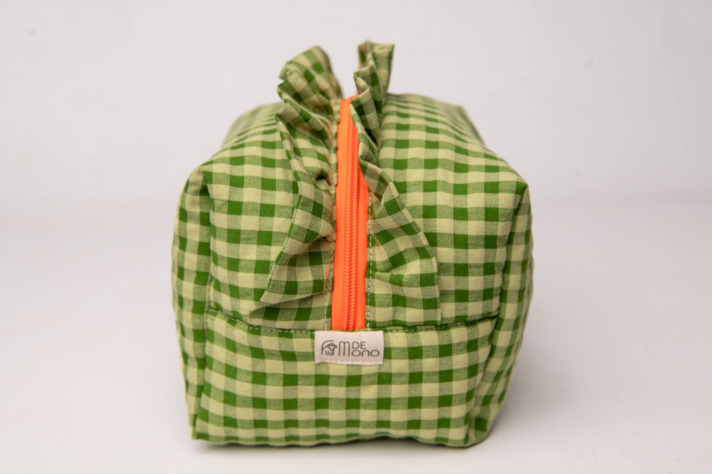 Neceser Vichy Seersucker Volantes Mdm 2731 Matcha Green