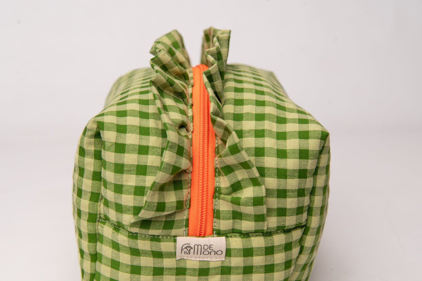 Neceser Vichy Seersucker Volantes Mdm 2731 Matcha Green