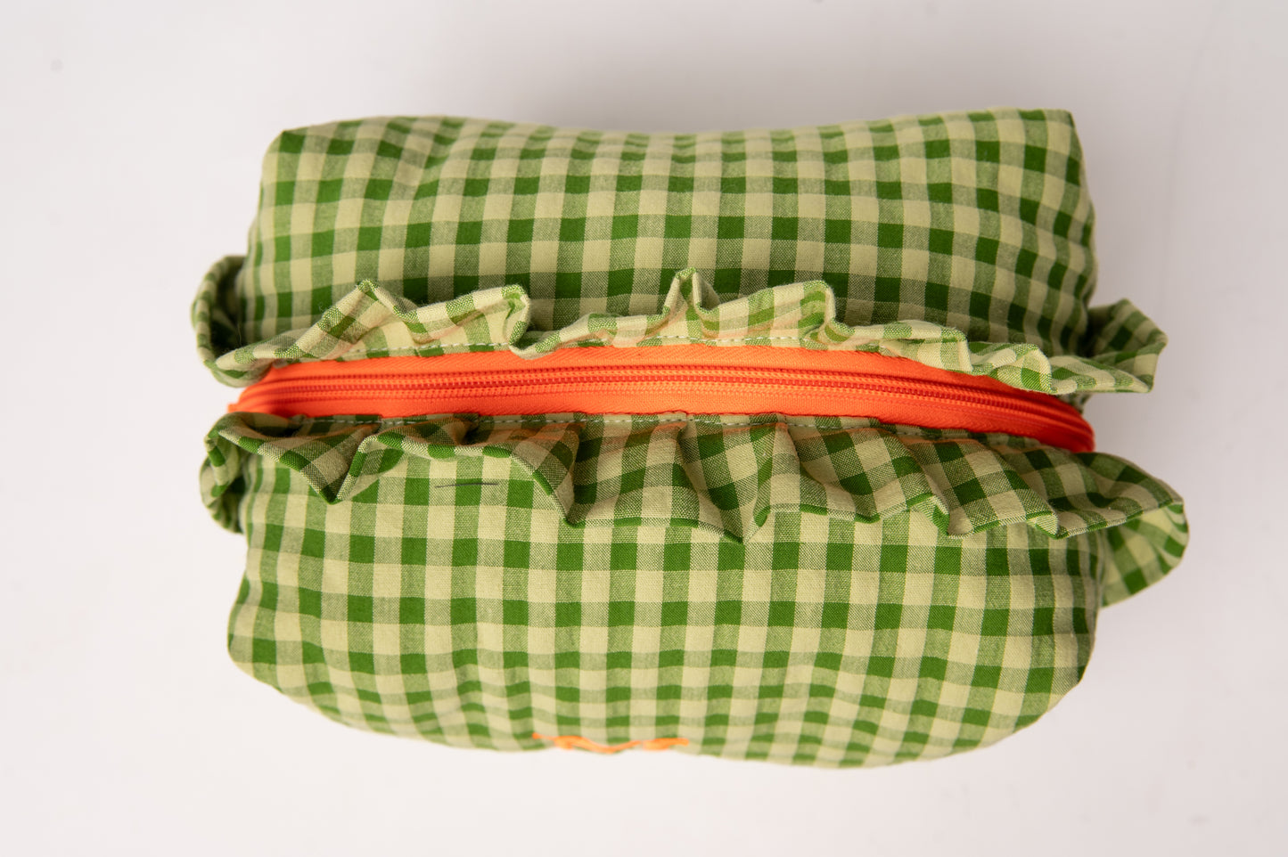 Neceser Vichy Seersucker Volantes Mdm 2731 Matcha Green