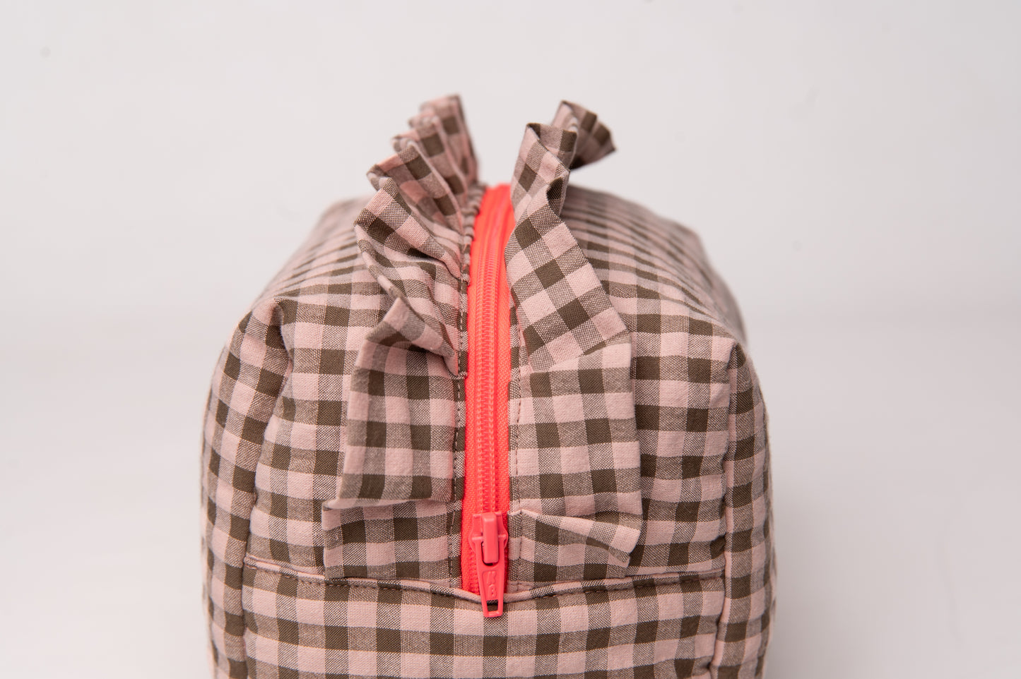 Neceser Vichy Seersucker Volantes Mdm 2006 Rosé