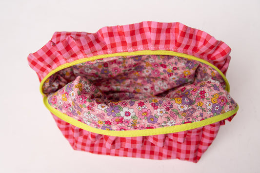 Neceser Vichy Seersucker Volantes Mdm 2732 Red Pepper