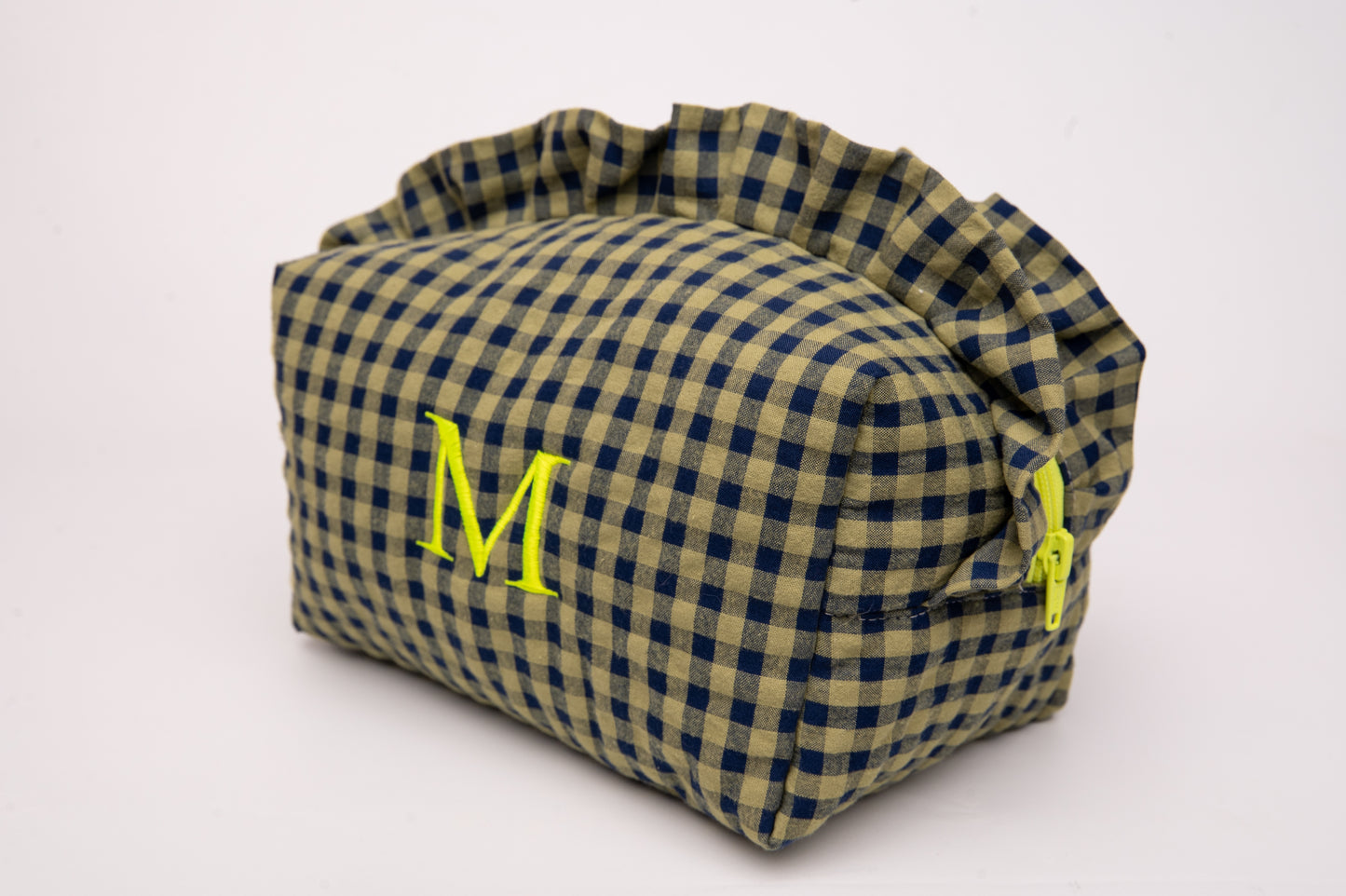 Neceser Vichy Seersucker Volantes Mdm 2008 Olive