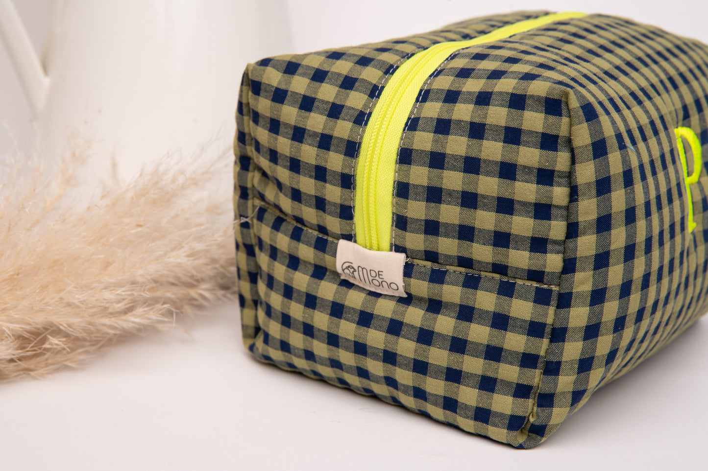 Neceser Vichy Seersucker Mdm 2008 Olive