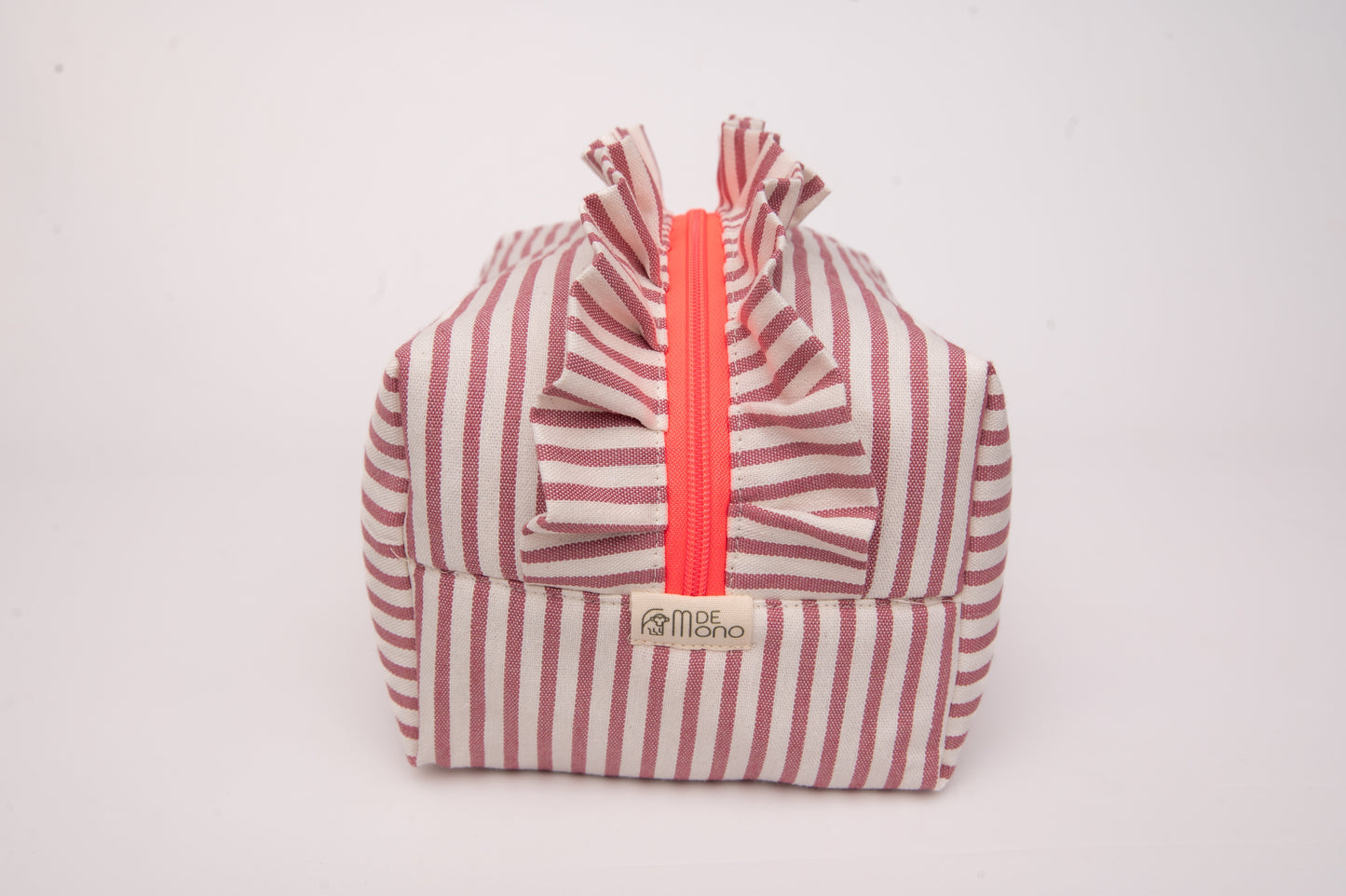 Neceser Rayas Finas Volantes Mdm 11004 Rosa
