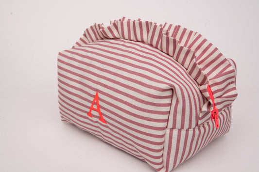 Neceser Rayas Finas Volantes Mdm 11004 Rosa