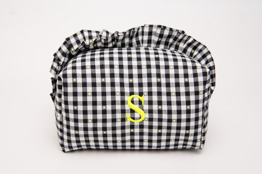 Neceser Vichy Seersucker Volantes Mdm 2406 Black