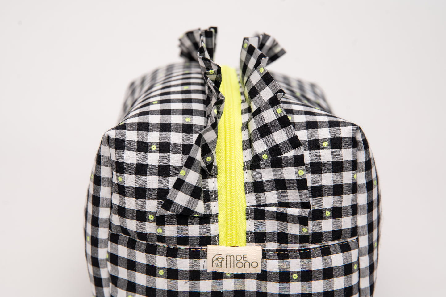 Neceser Vichy Seersucker Volantes Mdm 2406 Black