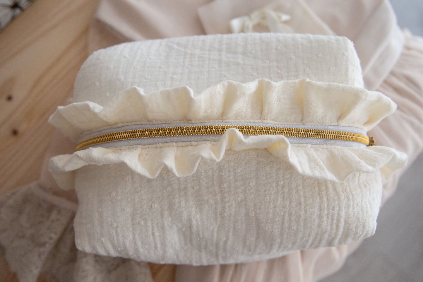 Neceser Muselina Comunión White