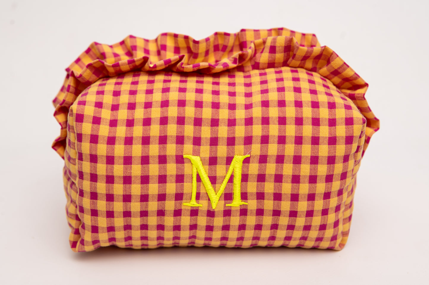 Neceser Vichy Seersucker Volantes Mdm 2737 Gingembre