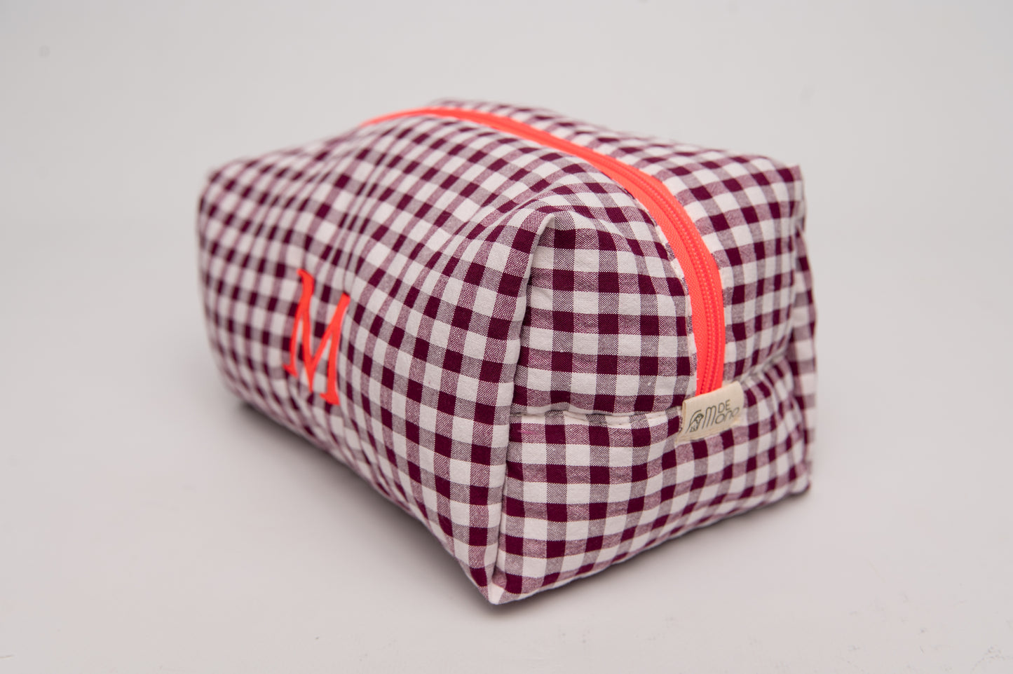 Neceser Vichy Seersucker Mdm 2002 Pink Wood