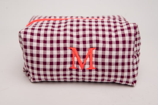 Neceser Vichy Seersucker Mdm 2002 Pink Wood