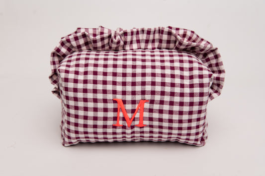 Neceser Vichy Seersucker Volantes Mdm 2002 Pink Wood