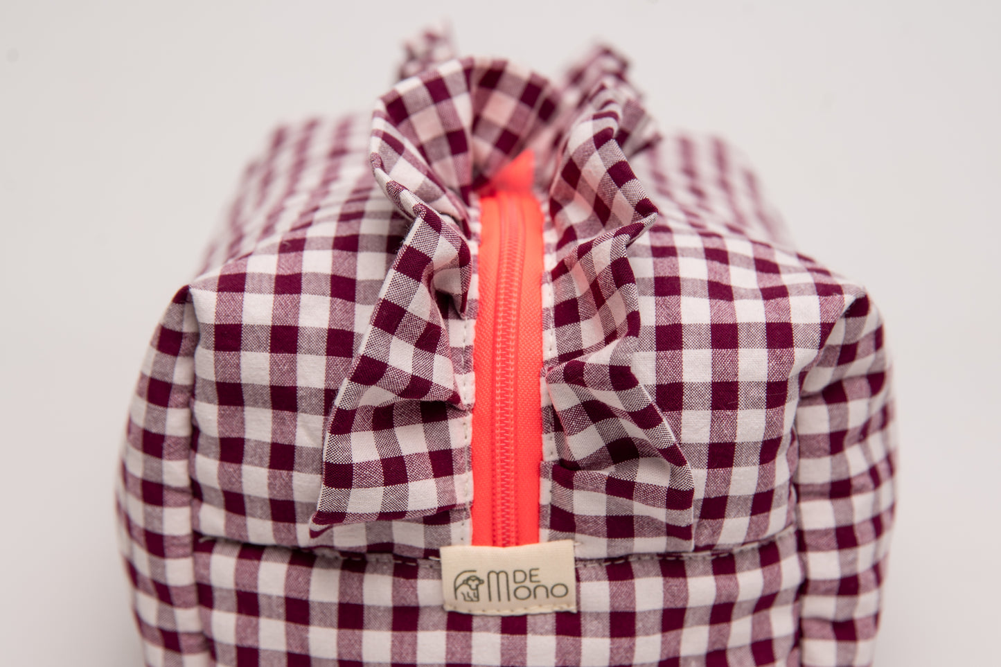 Neceser Vichy Seersucker Volantes Mdm 2002 Pink Wood