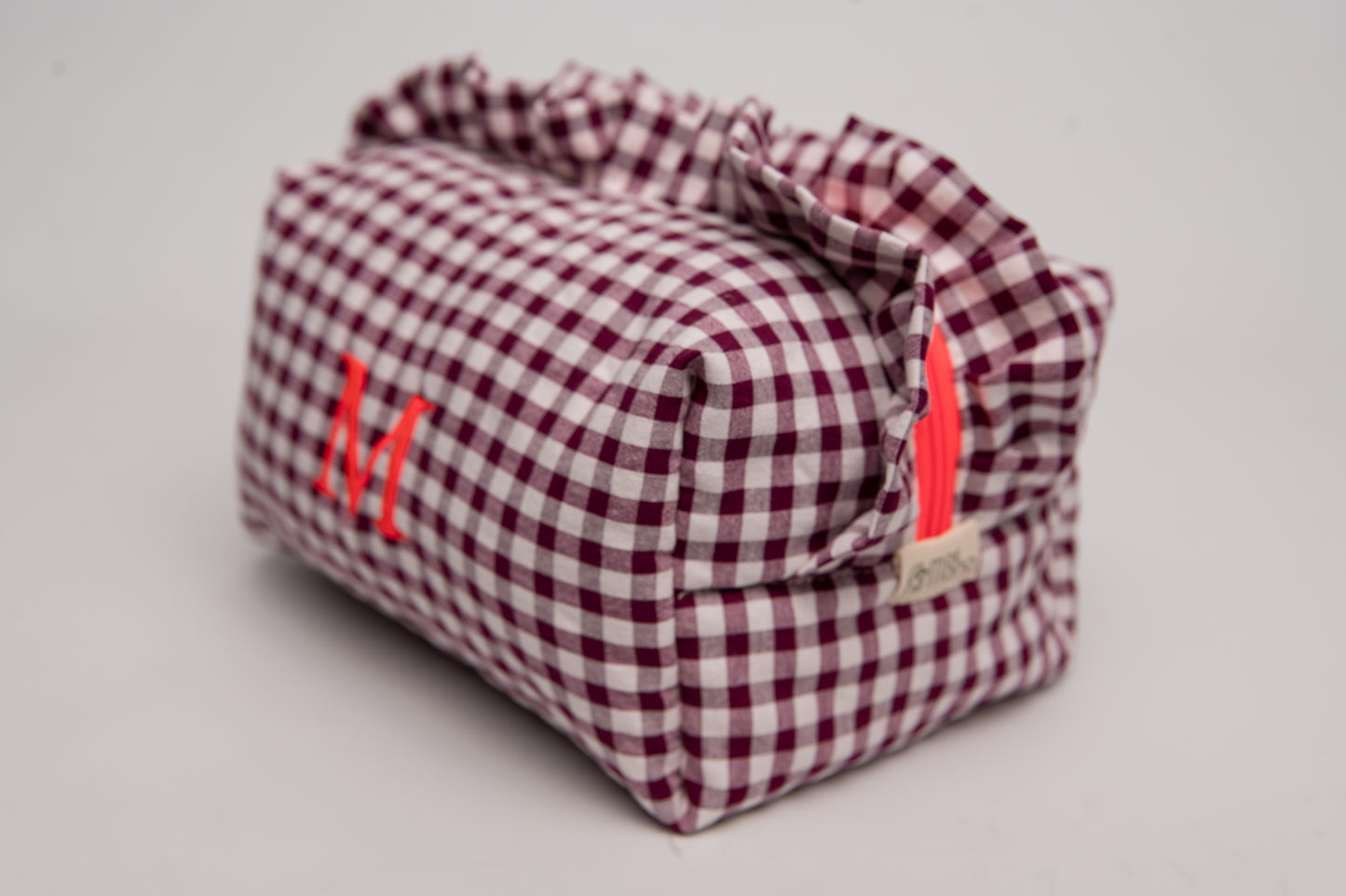 Neceser Vichy Seersucker Volantes Mdm 2002 Pink Wood