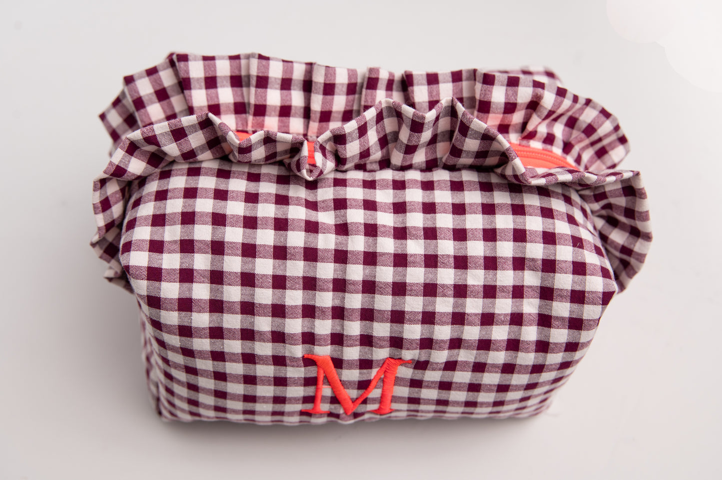 Neceser Vichy Seersucker Volantes Mdm 2002 Pink Wood