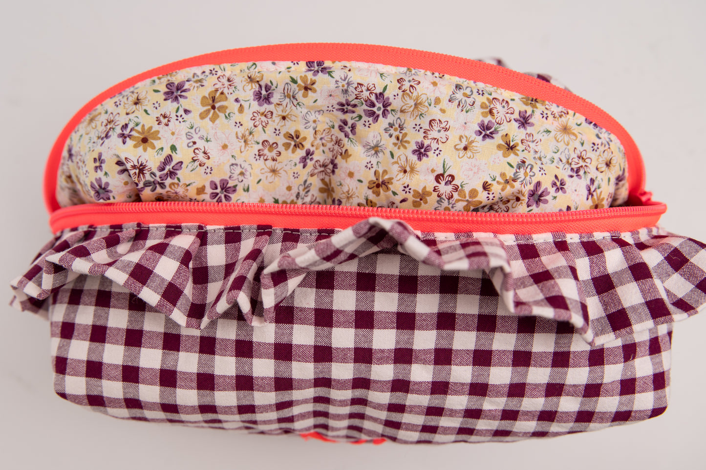 Neceser Vichy Seersucker Volantes Mdm 2002 Pink Wood