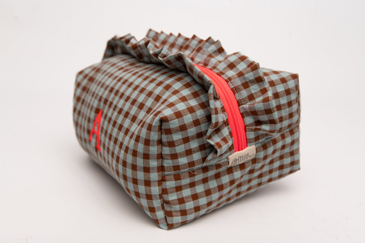 Neceser Vichy Seersucker Volantes Mdm 2733 Eggshell Blue