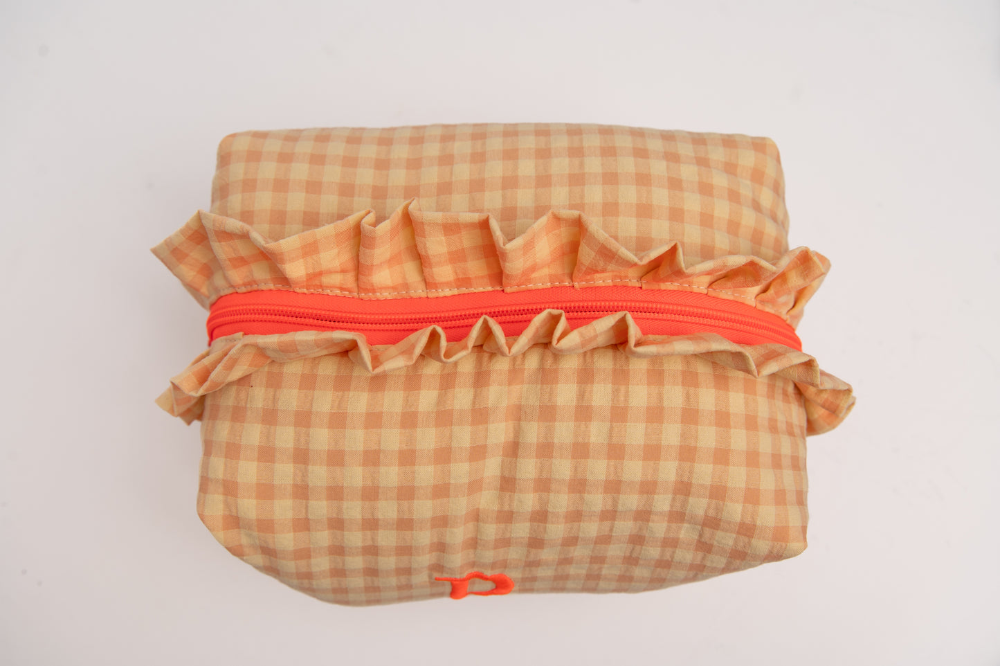 Neceser Vichy Seersucker Volantes Mdm 2515 Vainilla