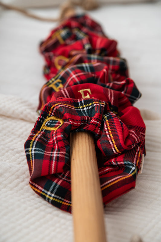 Scrunchie Tejido Tartán