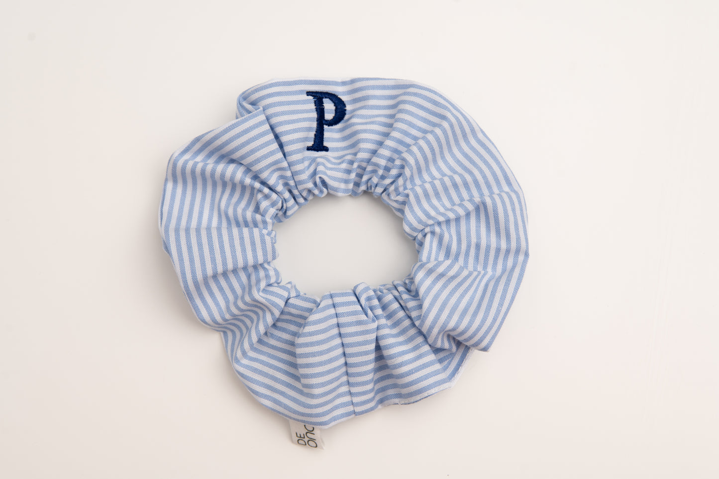 Scrunchie Rayas Finas MDM S11005 Azul