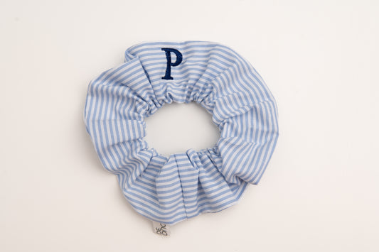 Scrunchie Rayas Finas MDM S11005 Azul