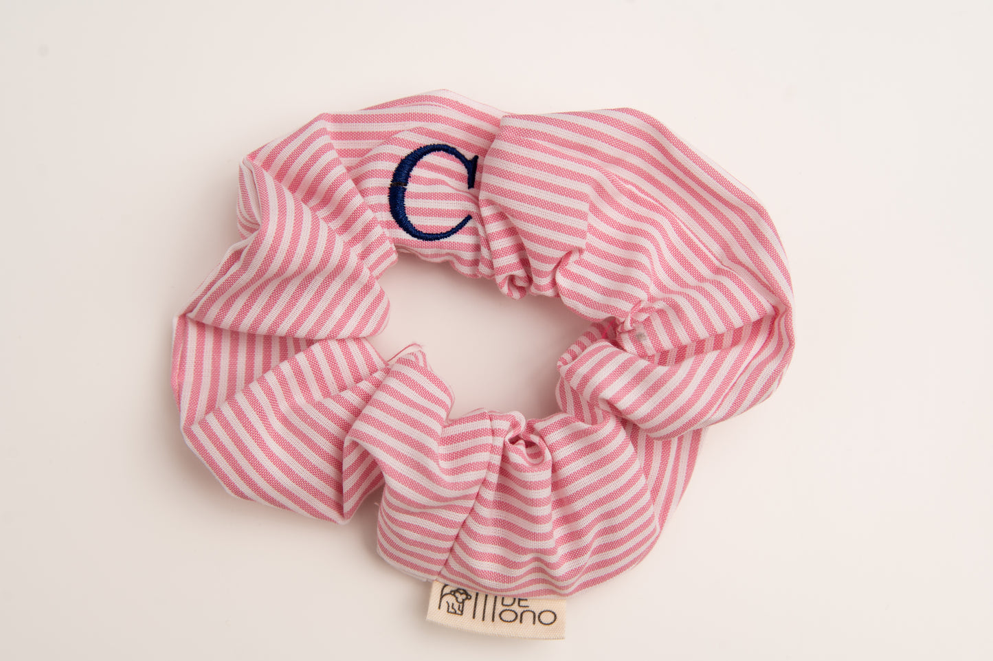 Scrunchie Rayas Finas MDM S11001 Rosa