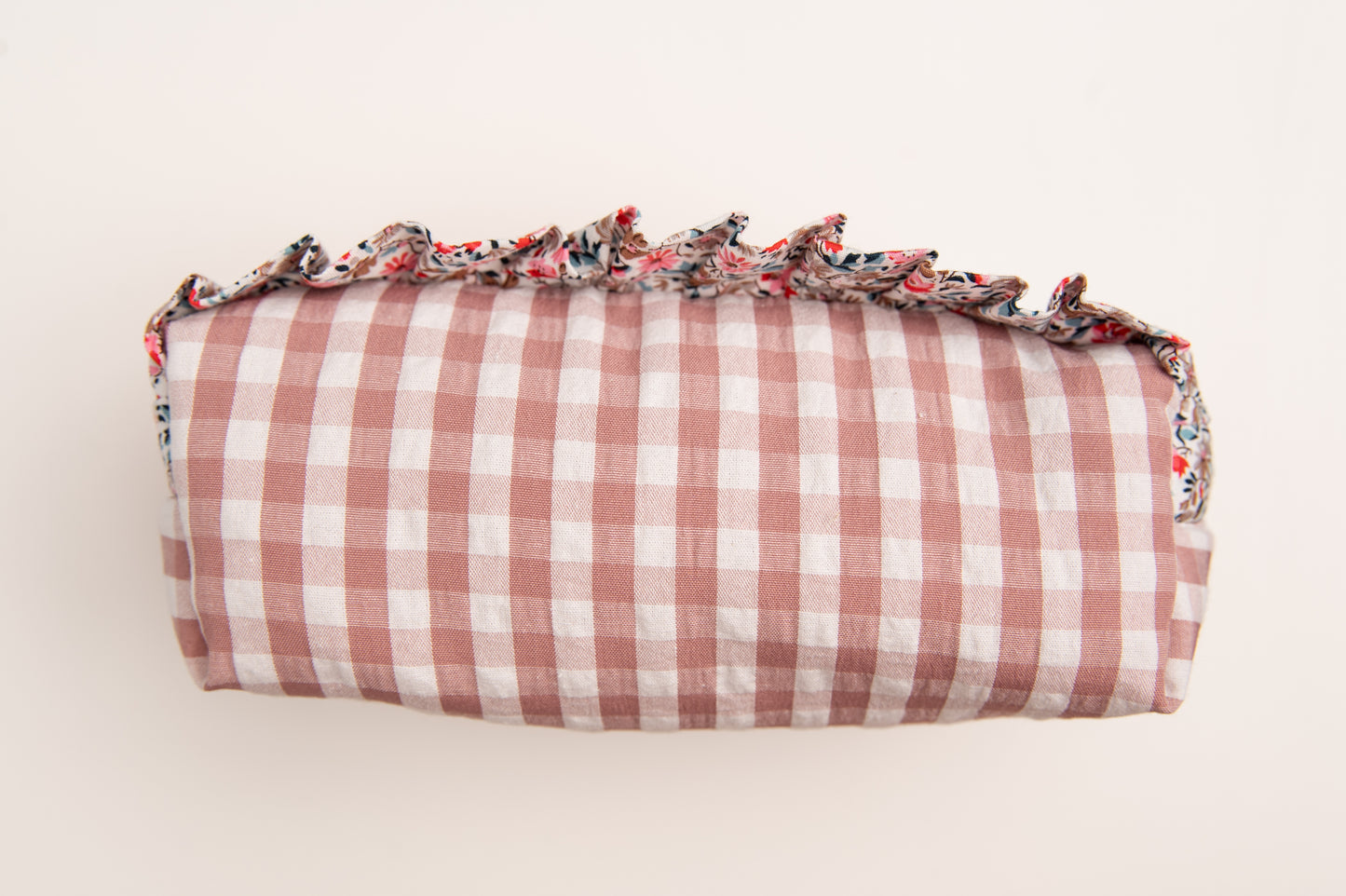 Estuche Vichy Volantes Rosa