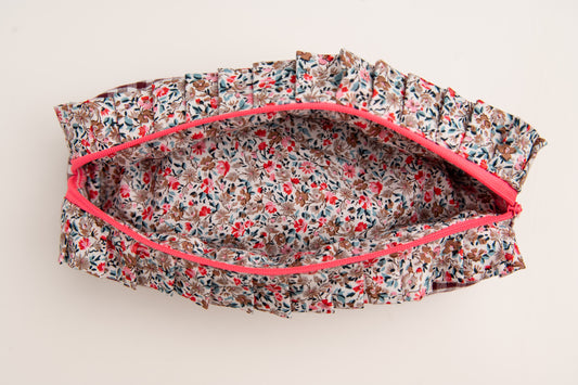 Estuche Vichy Volantes Granate