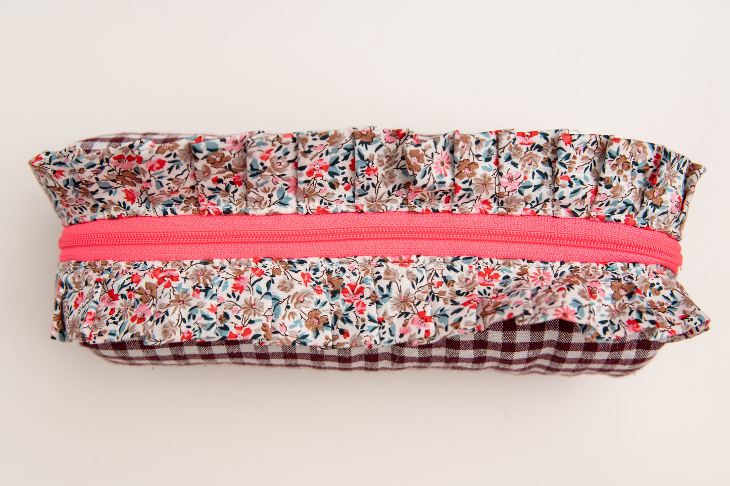 Estuche Vichy Volantes Granate