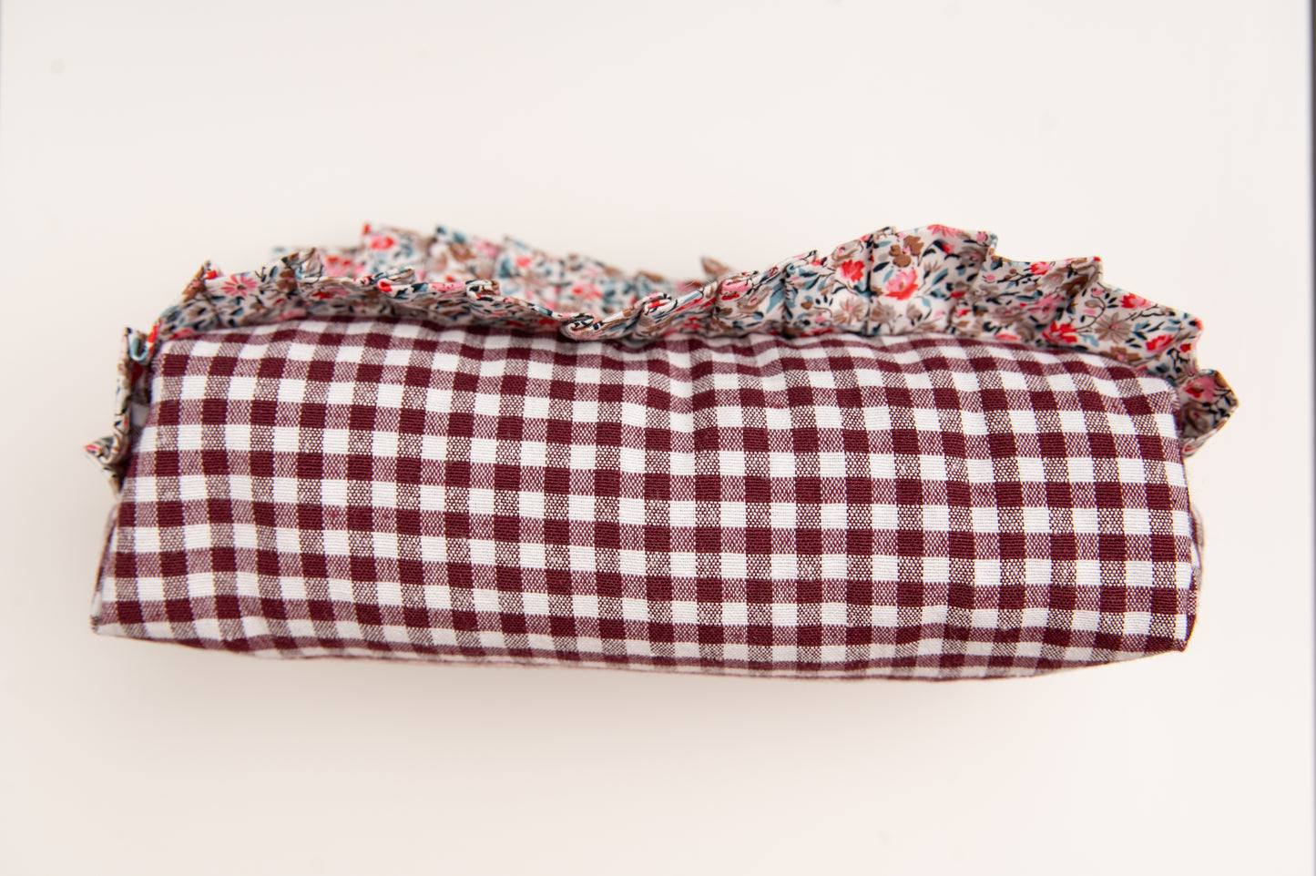 Estuche Vichy Volantes Granate