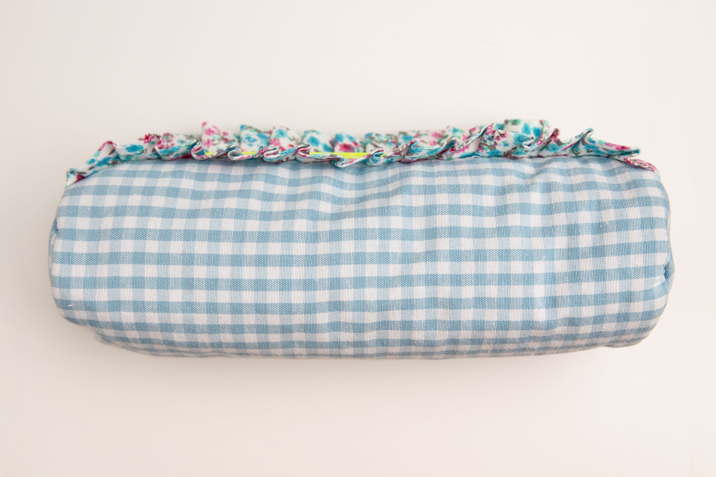 Estuche Vichy Volantes Azul